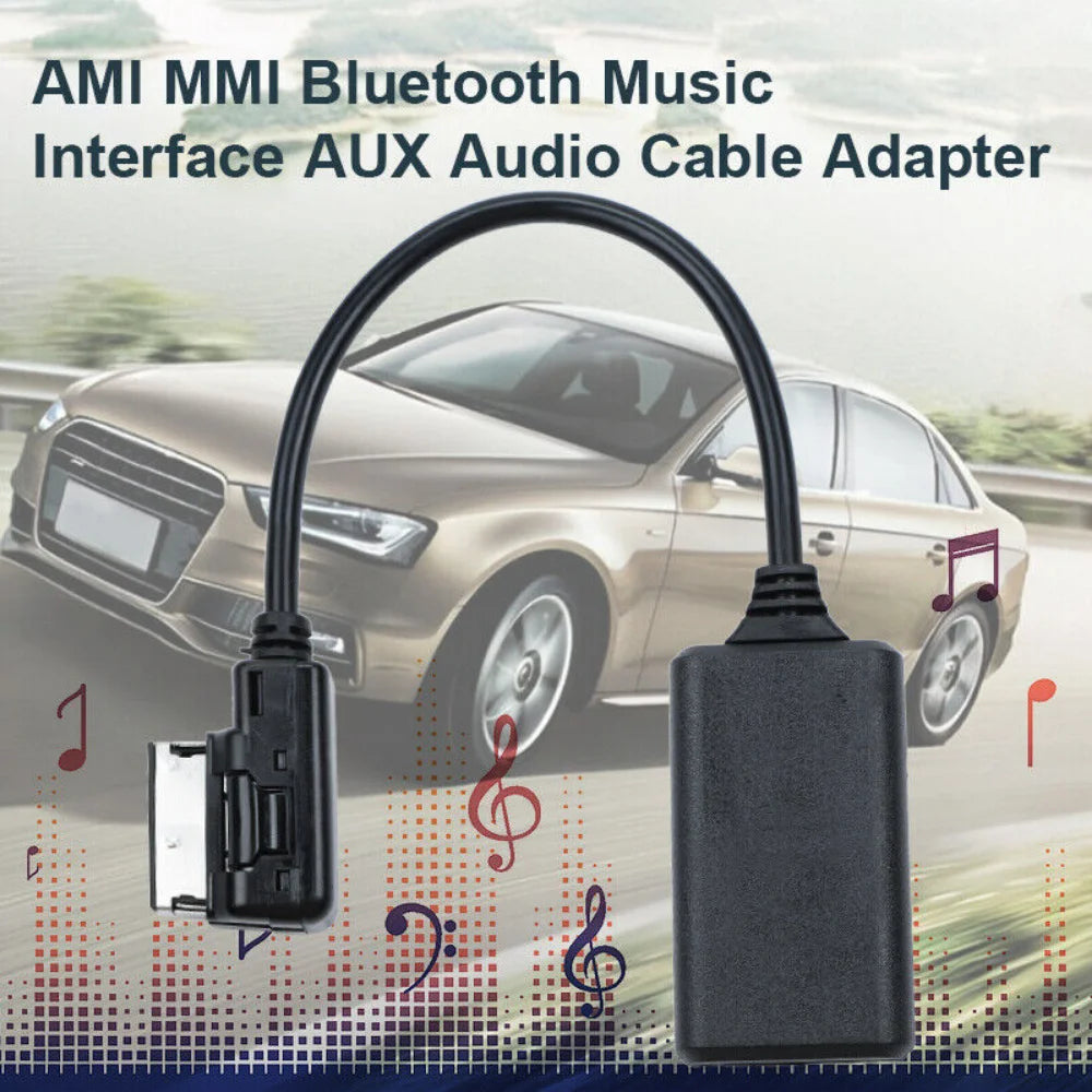 Câble adaptateur audio AUX d'interface musicale Bluetooth AMI MMI pour Audi A1 A3 A5 A6 A8 Q3 Q5 Q7 RS4 S3 S4 S5 S6 S7 A6L A8L Q7 A3 2010+