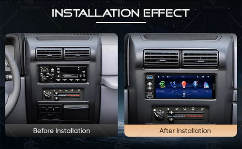 Autoradio universel 1DIN 6,5" Multimédia de voiture CarPlay/Android Auto sans fil/MirrorLink Tuner FM/AM Lecteur MP5