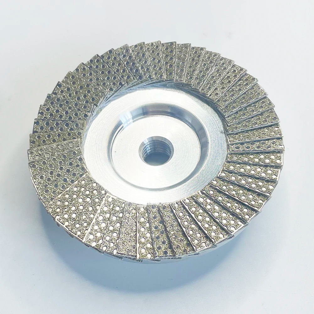 4" 100mm Diamond Flap Disc Electroplated Grinding Wheel For Polishing Marble Granite Stone Abrasive Tool For Ceramic Tile