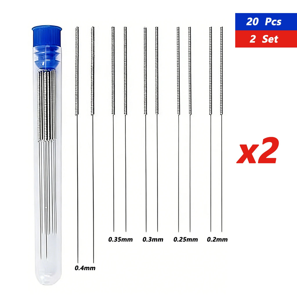 10Pcs Car Windscreen Jet Nozzle Washer Tool Stainless Steel Wiper Nozzle Cleaning Kit For 3D Printer Jets,Gas Stoves,Shower Head