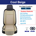 Coussin de siège de voiture rafraîchissant de luxe en cuir PU USB 12V/24V Housse universelle de siège avant refroidie avec ventilateur Tapis de refroidissement pour siège de voiture