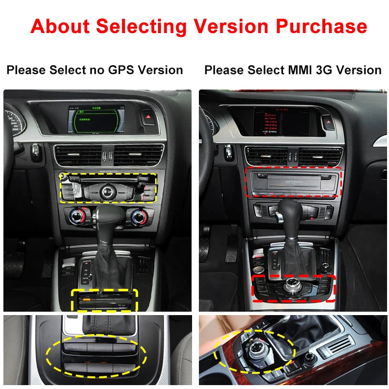 For Audi AUDI A4 B8 2009 20110 2011-2016 10.25-inch car radio multimedia player Android 15 Wireless Carplay stereo DSP 4G WiFi