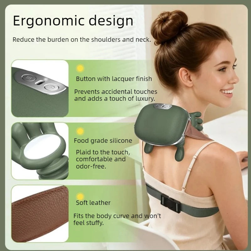 4D Massaging Shoulder And Neck Massager, Multifunctional Home Cervical Massager, Kneading Massage Shawl, Can Be Used As A Gift