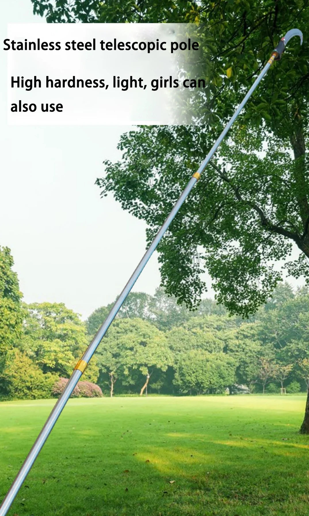 3 M long telescopic rod pruning saw portable garden fruit tree pruning tool multi-functional high altitude high branch saw