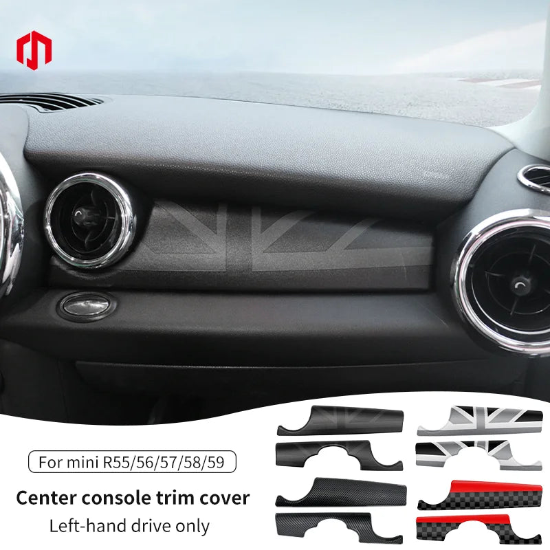 Car Dashboard Decal Leather Sticker For Mini Cooper R56 R55 R54 R57 R58 R59 Car Accessories Styling Only Left handdrive