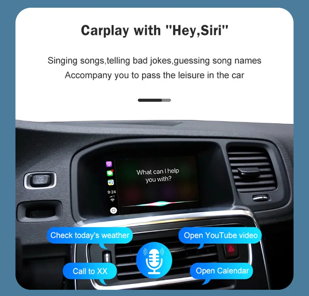 Wireless Carplay for Volvo XC60 S60 V40 V60  XC90 S90 Module Car Accessories Android Auto Airplay Mirror Link