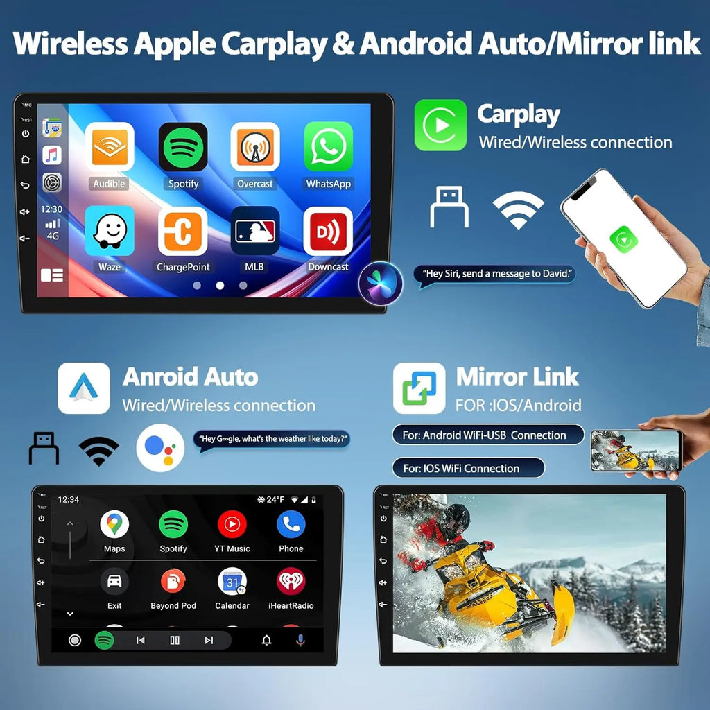 Car Radio Android Auto Stereo For Volkswagen VW Sharan SEAT Alhambra 7N 2010-2022 Multimedia Player GPS Carplay 4G BT Wifi Video