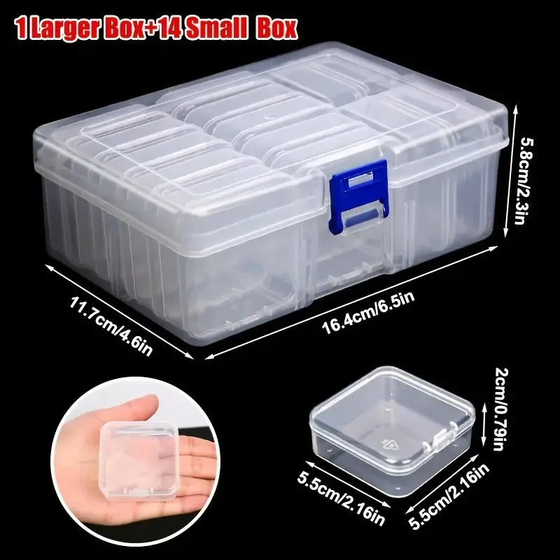 DIY Diamond Painting Embroidery Storage Box 30/15/14Grids Art Embroidery Accessories Beads Display Sorting Box Storage Container