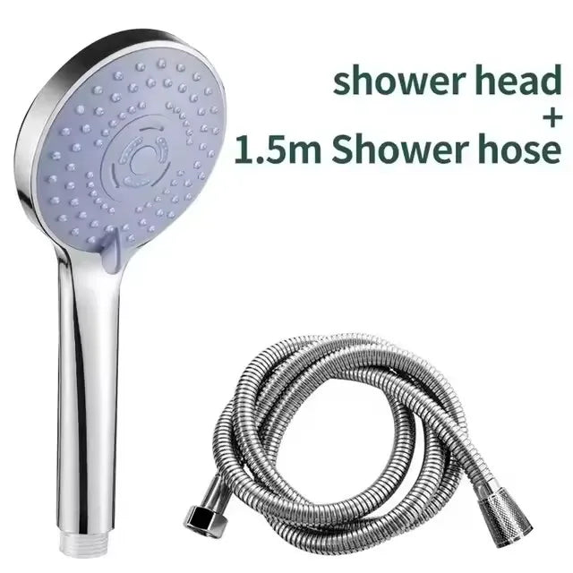 Nouvelle Salle de Bain Douche Pressurisée Accessoires Ensemble Pommeau de Douche Grand Débit d'Eau 5 Modèles Adaptabilité Universelle Économie d'Eau
