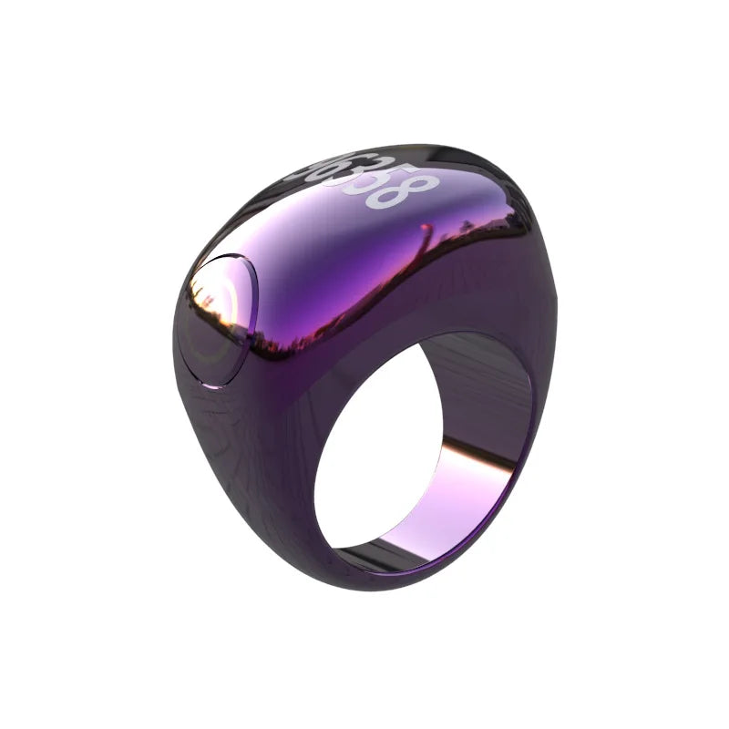 Portable Digital Screen Electronic Ring with Timer Function Counting Wearable Vibration Reminder Health Fitness Tracker Ring