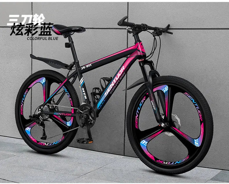 Mountain bikes for adults variable speed off-road racing shock-absorbing bikes for adults boys girls and students aged 8 to 15