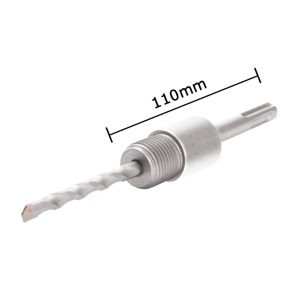 30-100mm Concrete Wall Hole Saw, SDS Plus Shank Impact Drill Bit, Suitable for Drilling Concrete, Brick, Stone and Walls