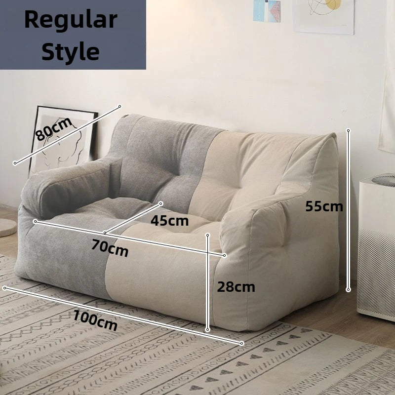 Double Lazy Person Sofa Small Comfortable Leisure Recliner Sponge Compression Sofa Living Room Couches Large Removable Washable
