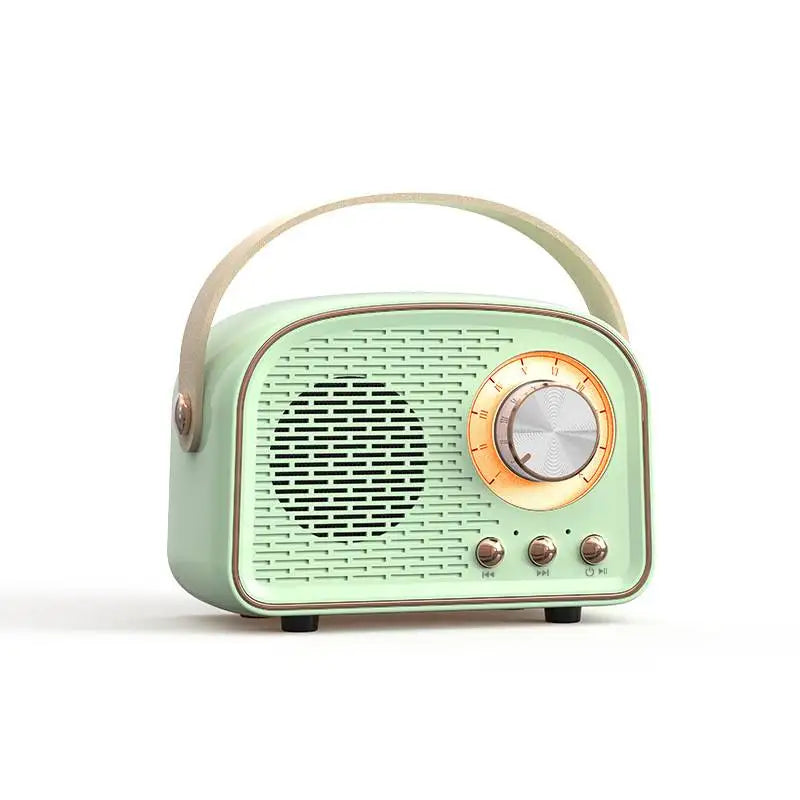 Retro Mini Bluetooth Speaker Classical Music Player Stereo Bass Sound Box Portable Wireless Speaker Home Travel Music Player
