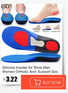 EiD New Arch Support 25mm Orthotic insole Black Leather orthotics Insoles for Flat Foot O/X Leg Corrected Shoe Sole insert pads