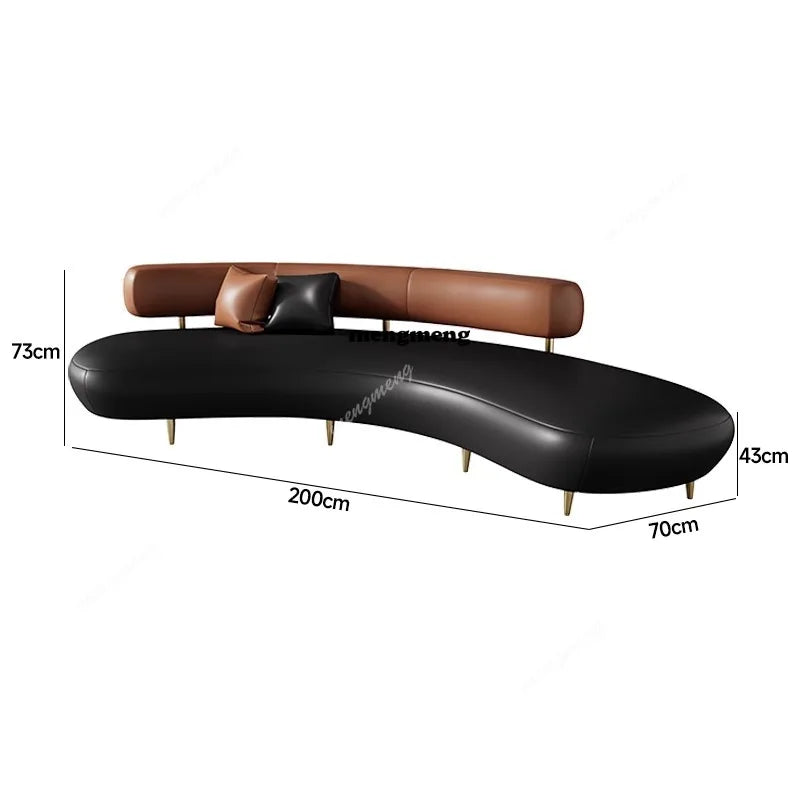 Round Curved Living Room Sofas Pouf Armchair Couch Lazy Office Living Room Sofas Recliner Sectional Muebles Library Furniture