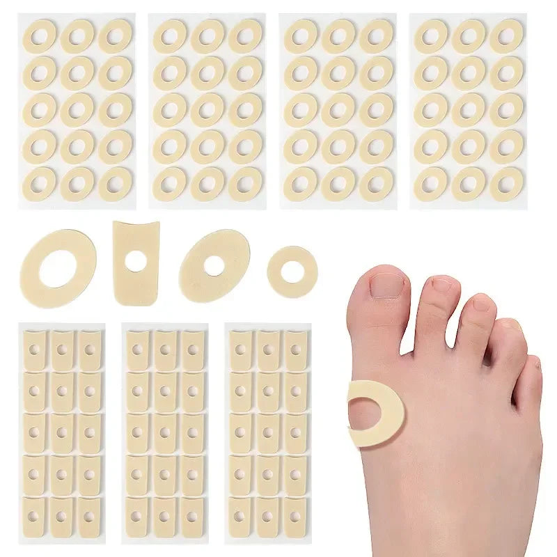 15/20PCS/Sheet Callus Cushions Shoes Heel Pad Foam Round Toe Foot Corn Bunion Protectors Pads Medical Plaster Foot Corn Removal
