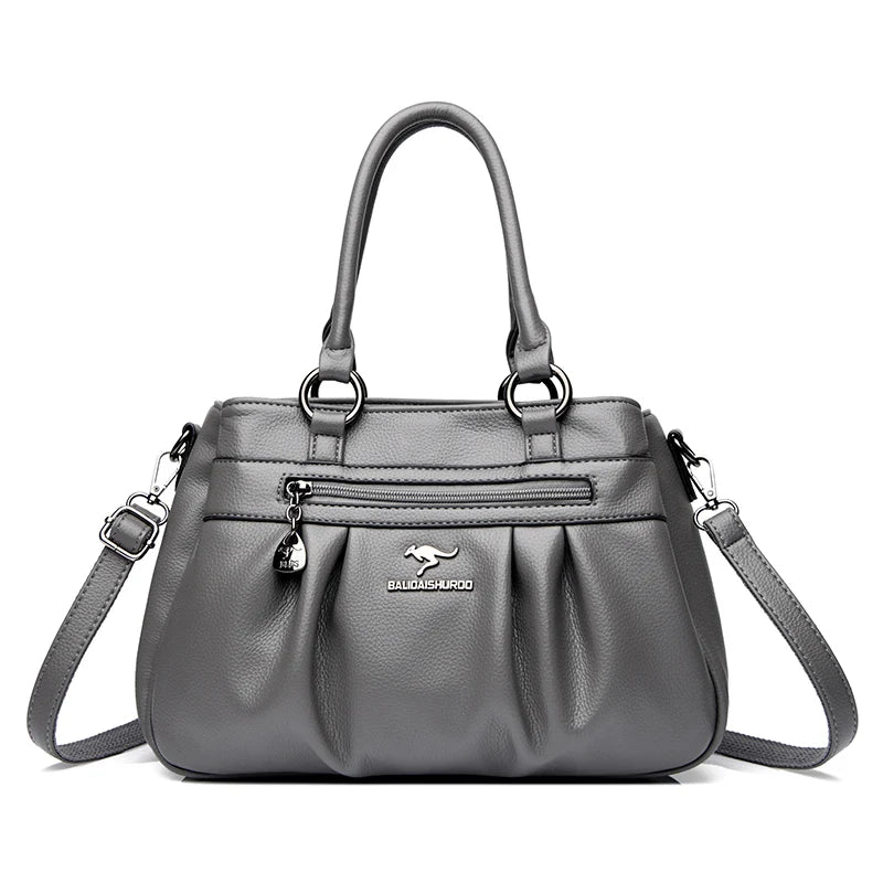 Luxury Women's Brand Designer Shoulder Bags Large Capacity Solid Color Handbags High Quality Leather Crossbody Bag Shopping Bags