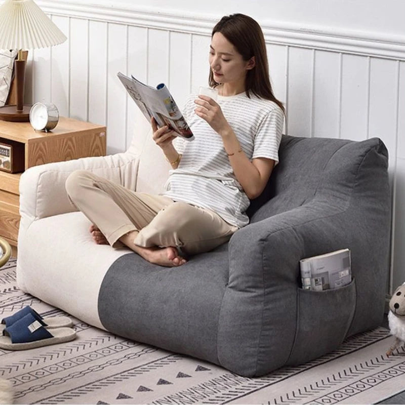 Double Lazy Person Sofa Small Comfortable Leisure Recliner Sponge Compression Sofa Living Room Couches Large Removable Washable