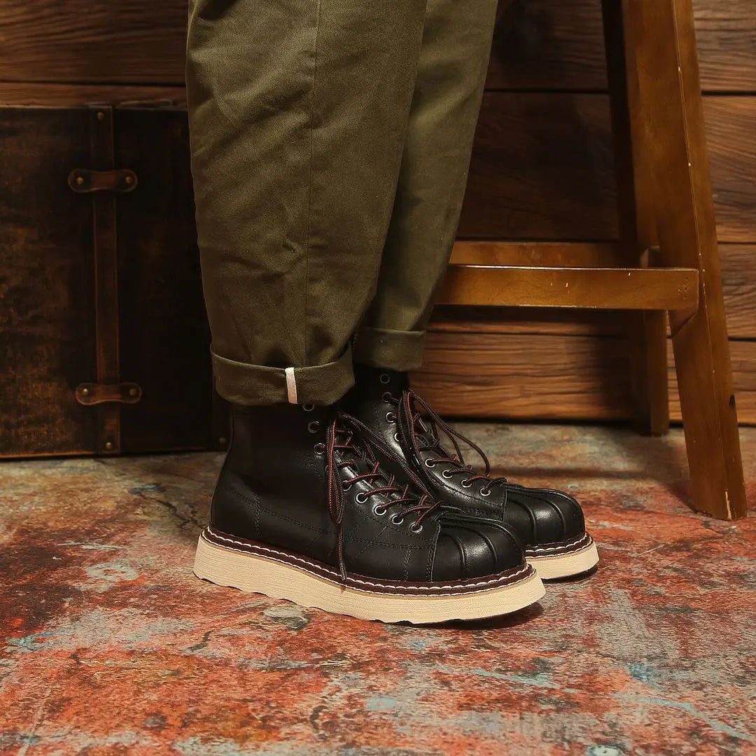 New Fashion Vintage British Men Leather Shoes Casual Round Toe Ankle Boots Spring Autumn Business Dress Chelsea Boots