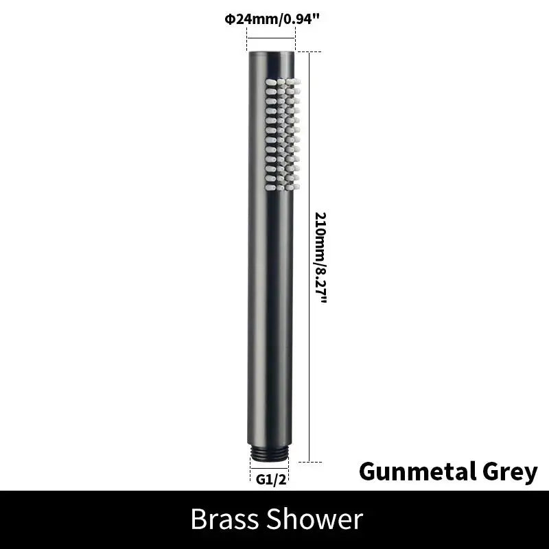Brass Handheld Shower Head Brushed Golden Hand Held Shower Sprayer Nickel Bath Sprinkler Matte Black Rose Gold Handshower Chrome