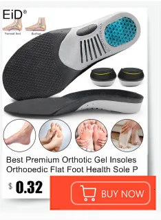 EiD New Arch Support 25mm Orthotic insole Black Leather orthotics Insoles for Flat Foot O/X Leg Corrected Shoe Sole insert pads