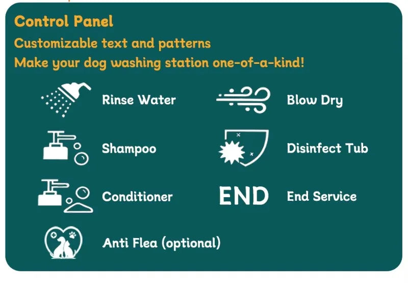 Customized Multi-Function Self Service Dog Wash Machine with Disinfecting Cycle for Pet Shops and Parks