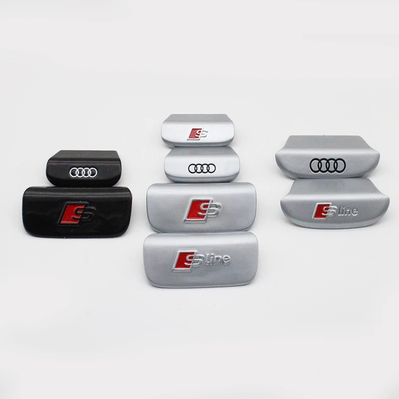 3D Metal Car Steering Wheel Emblem Sticker Interior Badge Accessories For Audi S Line A3 A4 A5 A6 A7 A8 S3 Q5 Q7 Q2 Q3 S3 S4 S8