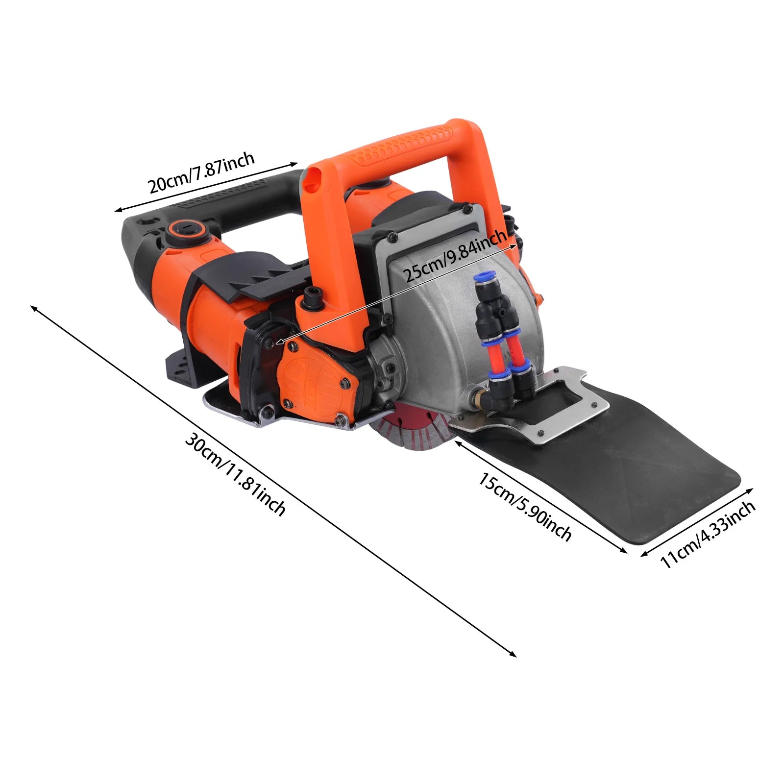 5200W Wall Chaser Concrete Cutter Electric Circular Saw Groove Construction Slotting Machine Cutting Tool