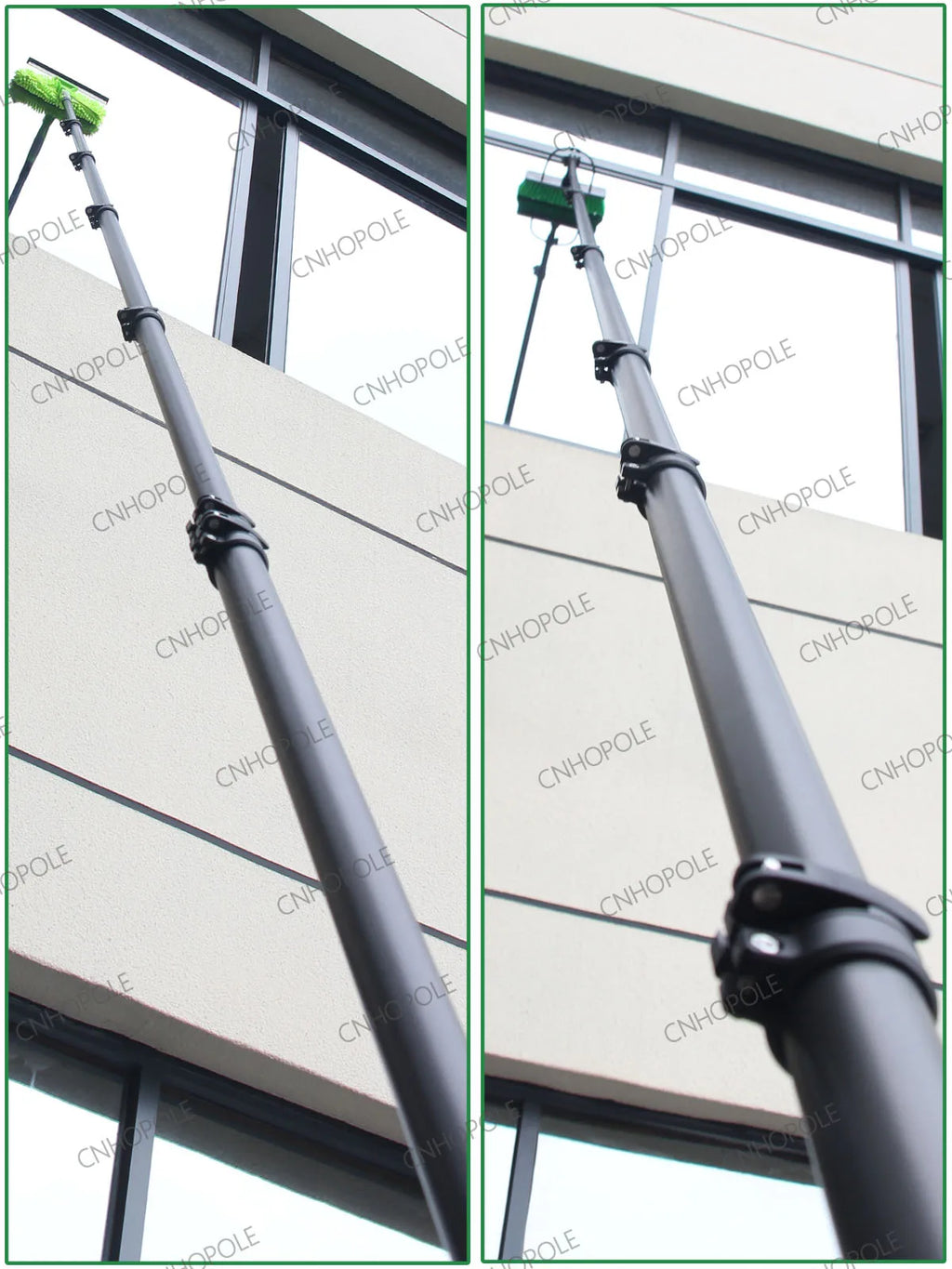 30/36/42ft carbon fiber telescopic pole for window cleaning high reach Long extendable support handle 10/12m