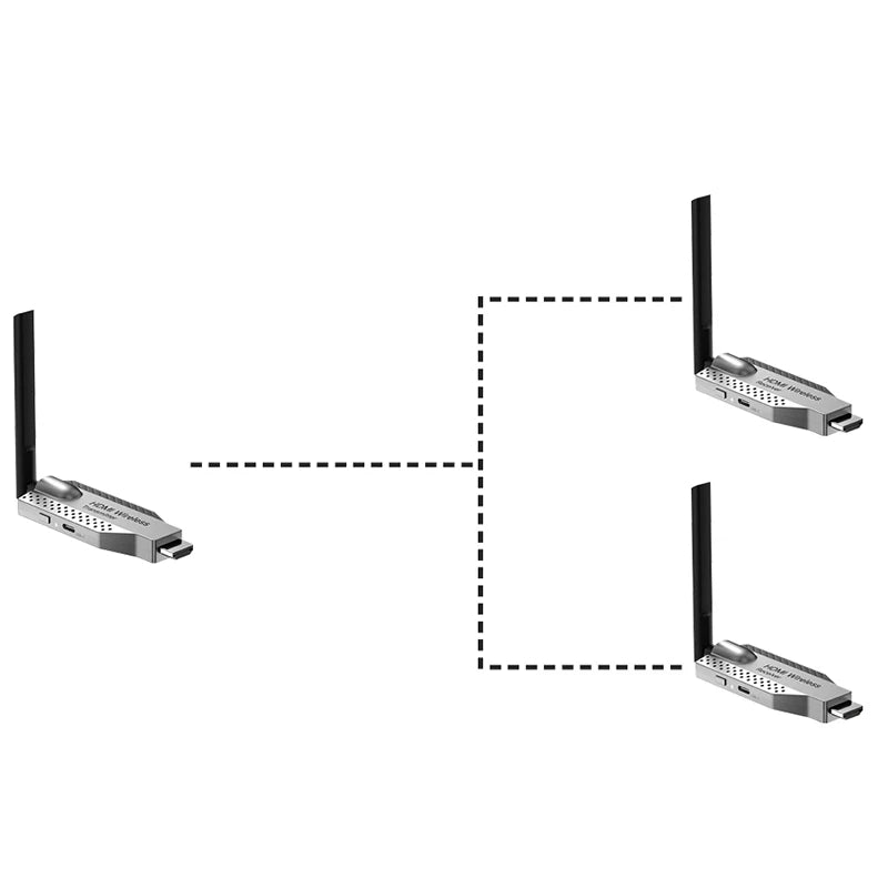 1080P 50m Wifi Wireless HDMI Extender Splitter Video Transmitter Receiver for PS4 Camera Laptop PC to TV Monitor Projector