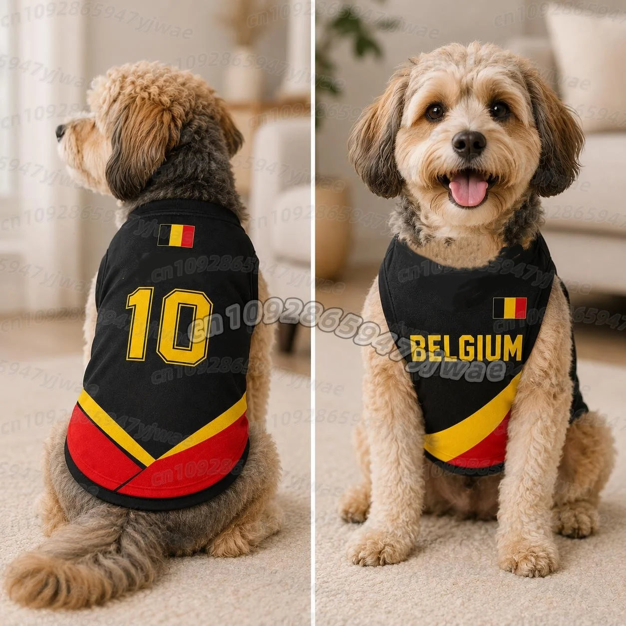 Summer Dog vest Belgium CANADA Germany print Basketball Clothes Puppy T-Shirt Summer Pet Cat Shirts For  soccer fans  Dogs vest