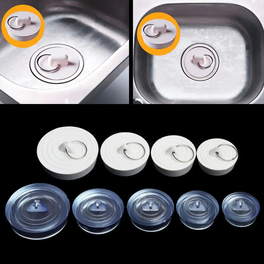 Bouchon de Lavabo Évier de Cuisine Rond Anti-Fuite Utile Couvercle de Vidange Bouchon de Baignoire Égout