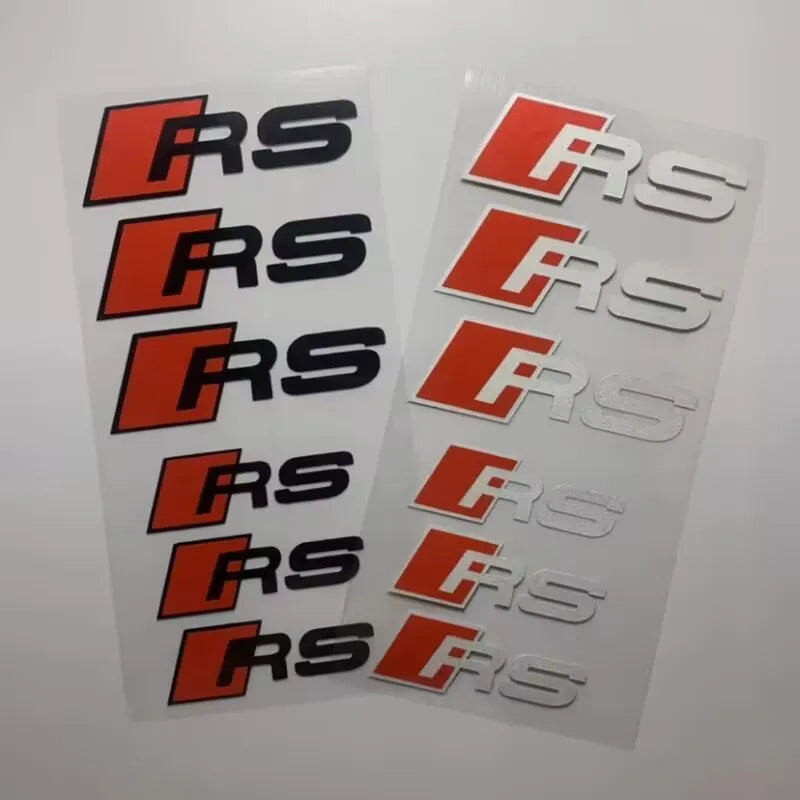 6PCS High Temperature Resistant Brake Modification Sticker For Audi S3 S4 S5 S6 S7 S8 S RS A3 A4 B8 8P 8V A6 C7 A5 Q5 B7 B6