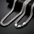 Hot fine Width 6MM chain 925 Sterling Silver Necklaces for Women Men Charm fashion Jewelry wedding Party Holiday gift 45-60cm