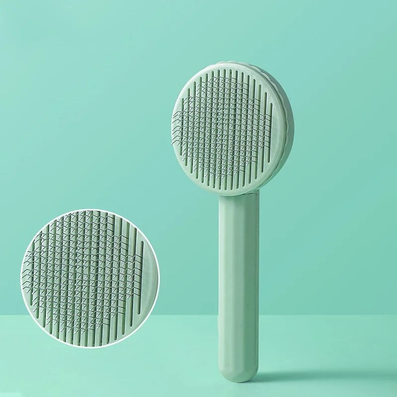 Dog Comb Pet Hair Removal Brush Cats and Dogs Special Comb Beauty Massage Self-cleaning Needle Comb Pet Supplies