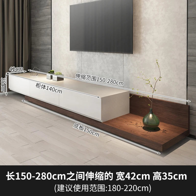Meuble TV scandinave unique, armoire moderne minimaliste, support TV bohème simple, meuble TV peu encombrant, meuble de salon