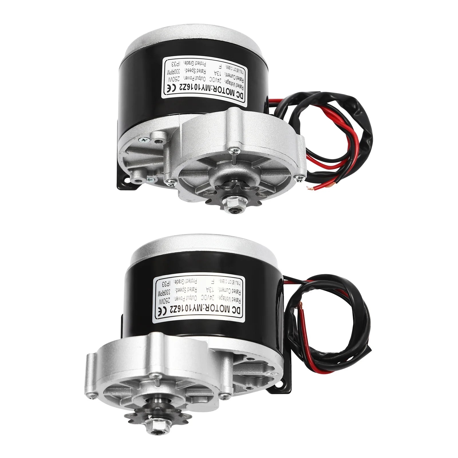 250W Black Motor Drive Air Wheel Conversion Kit 330.69-440.92Lbs Load Capacity Dual Wheel Set for Electric Beach Scooter