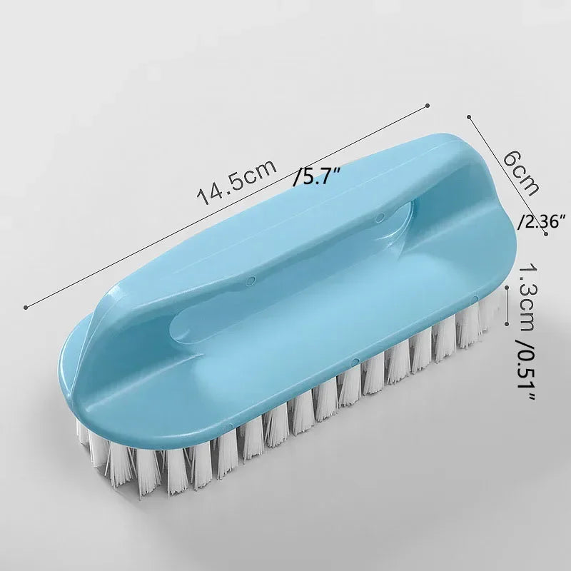 1PC Stiff Bristle Bathroom Brush Shoe Wash Plastic Brush Multi-functional Household Hand-held Cleaning Brush Laundry