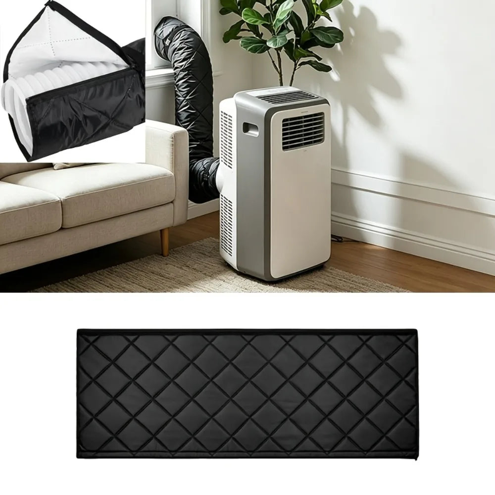 Insulation Cover Quilted AC Exhaust Hose Thermal Protector Dustproof Heat Isolation Sleeve for Mobile Air Conditioning Vent Pipe