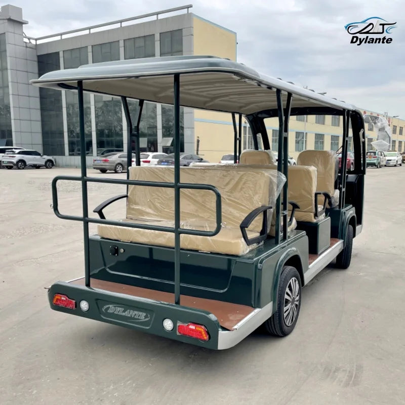 China-Made Luxury Exquisite 11-Seat Large Electric Tourist Sightseeing Bus Luxury Passenger Trackless Micro Electric Bus