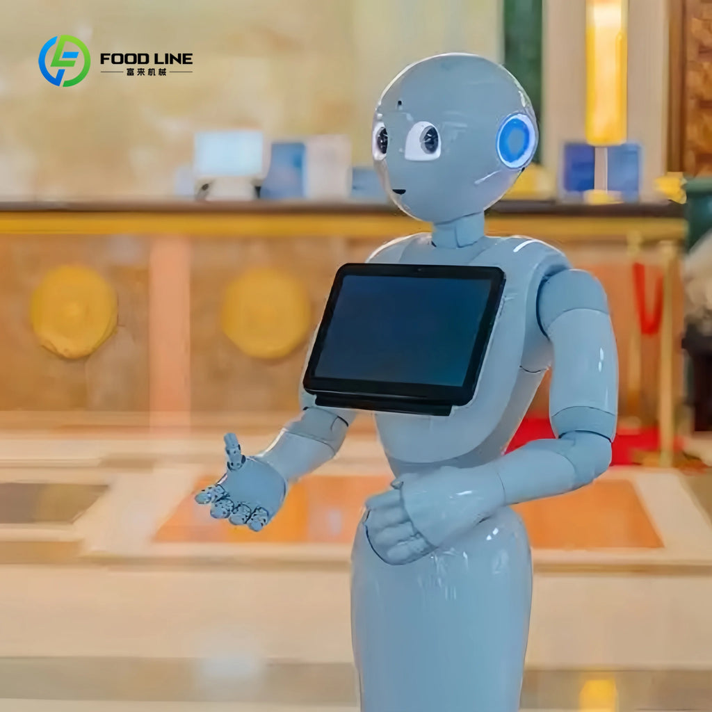 AI Humanoid Reception Service Robot Self Driving Hotel Restaurant Robot SLAM VSLAM Navigation Intelligent Customer Service Robot