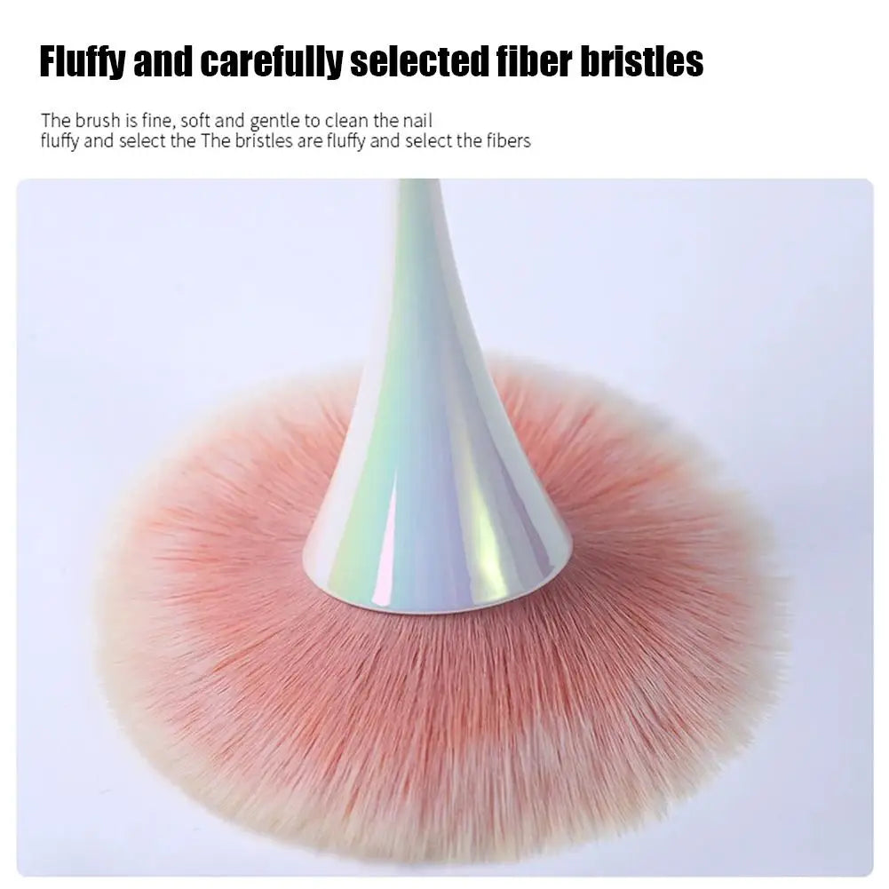 Nail Dust Cleaning Brush Dust Brush Manicure Beauty Brush Blush Powder Brushes Long-Handled Super Fluffy Manicure Tools
