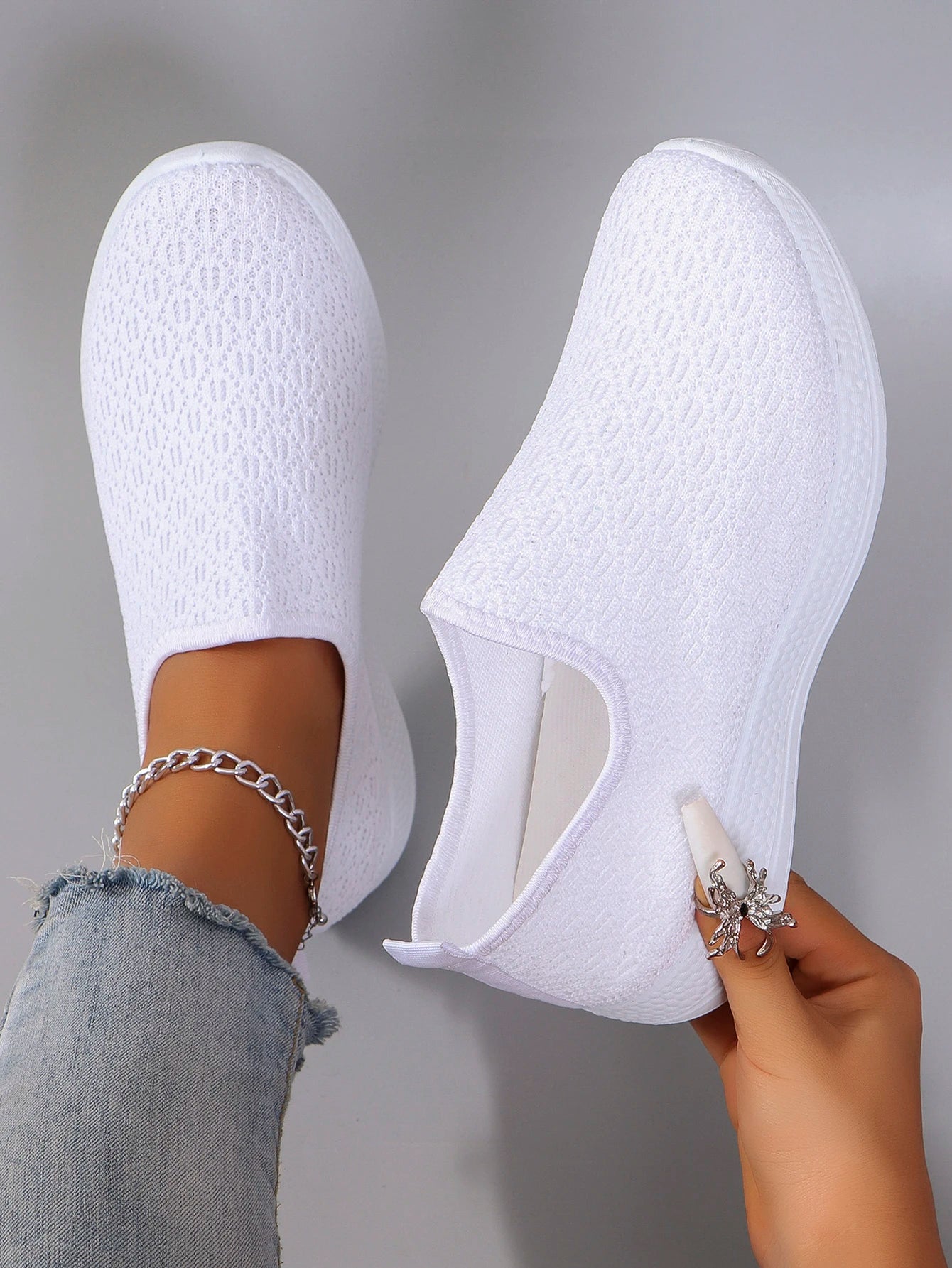 Women's summer breathable mesh flat shoes，women's shoes，casual sneakers shoes, clearance free shipping