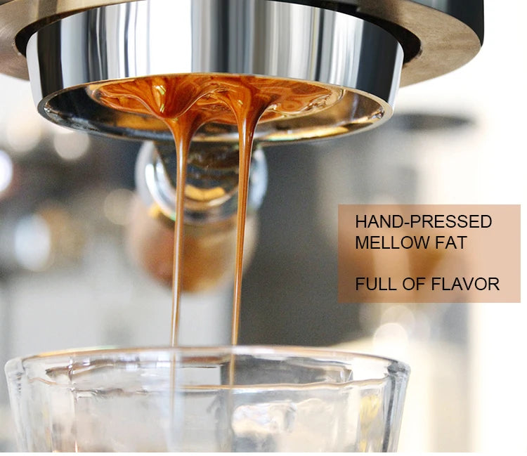 Hand Press Coffee Machine Manual Espresso Extraction Variable Pressure Lever Coffee Maker Preheating Warming Cup Function