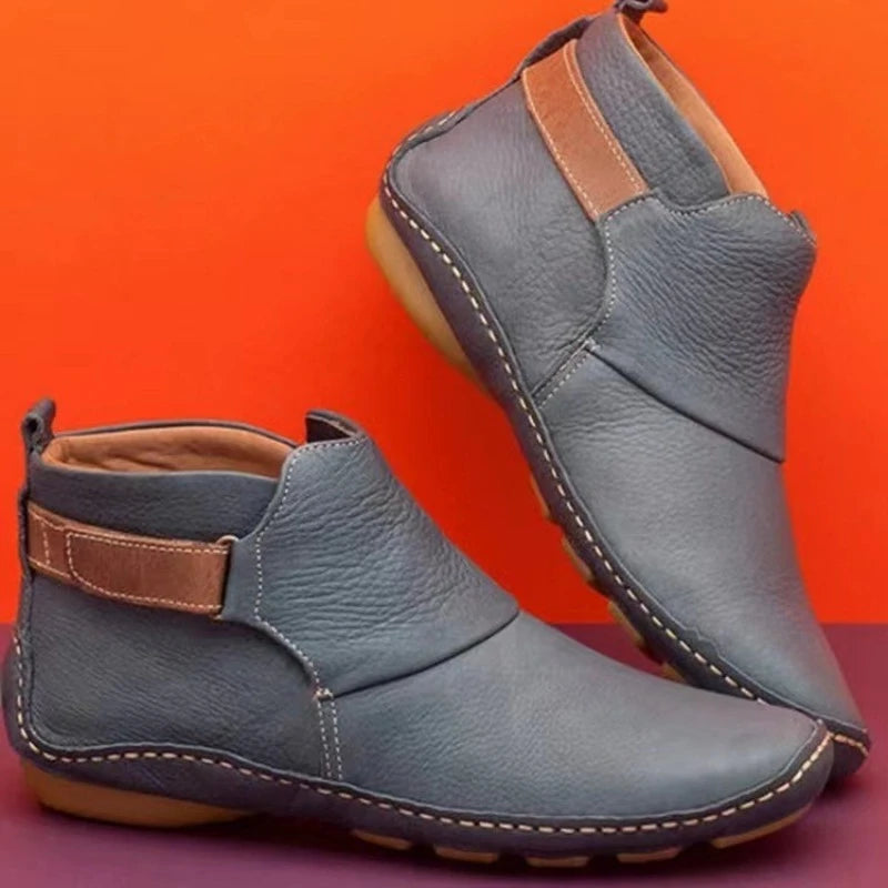 Ankle Boots Ladies Fashion Women Boots Flats Waterproof Comfortable Shoes Winter No Slip Booties Female Casual Shoes Woman