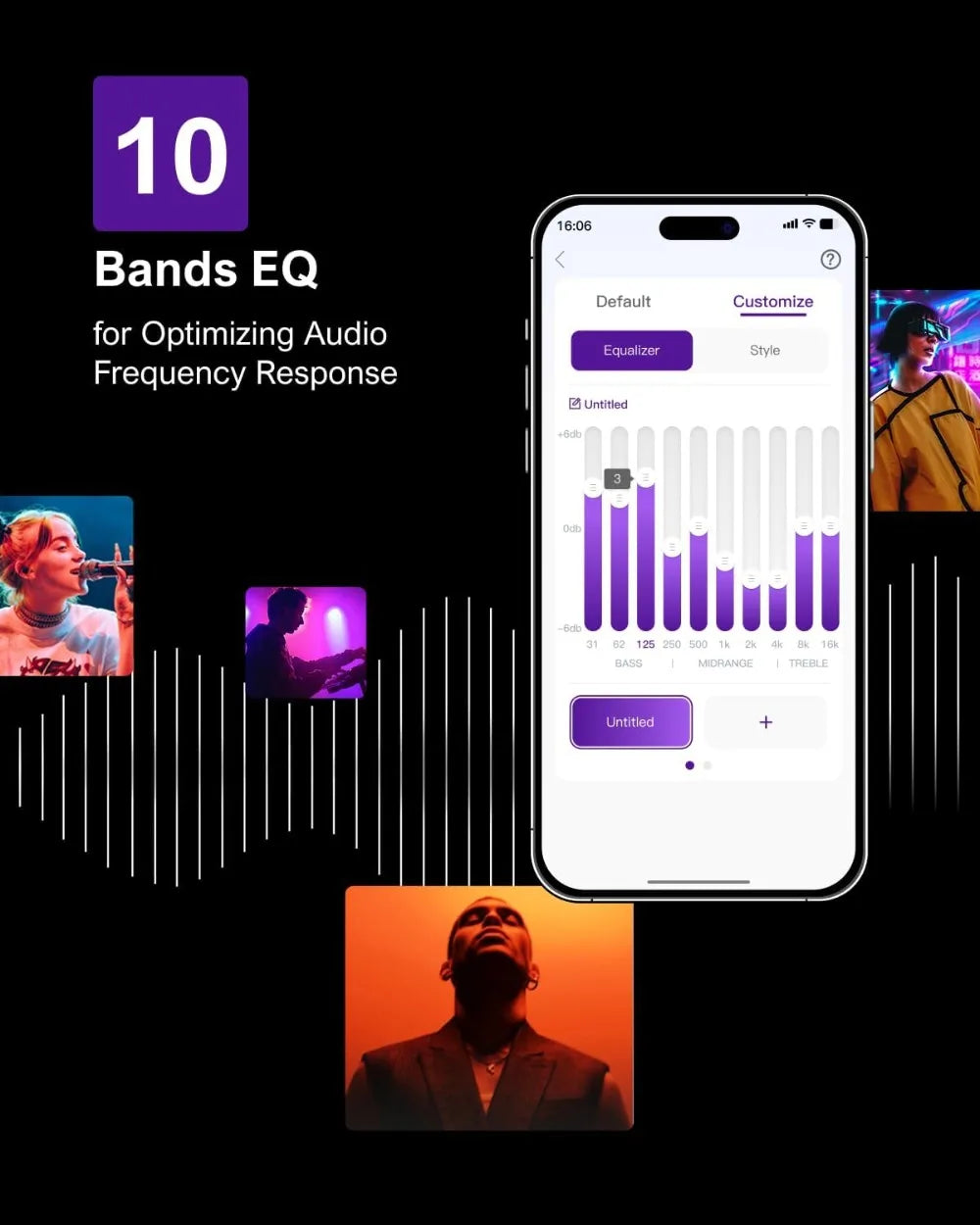 Barre de son ambiophonique virtuelle 7.1 canaux avec 4 haut-parleurs ambiophoniques, puissance de crête de 330 W, contrôle par application, Opt/AUX/BT, Aura A40