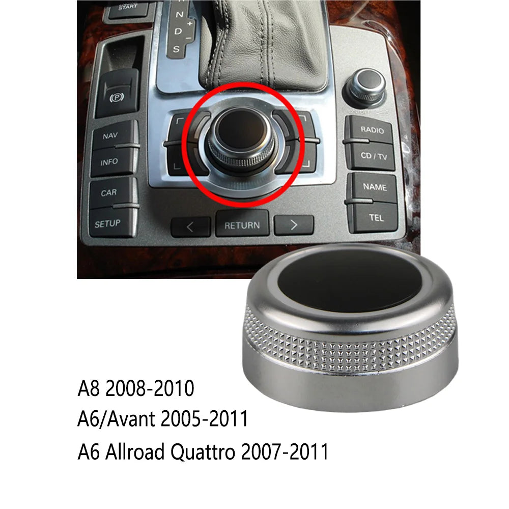 4F0919069 MMI Multi Media Rotary Knob Main Menu Switch Cover For Audi A6/Avant/Allroad Quattro C6 2005-2011 A8 Q7 4F0919069A