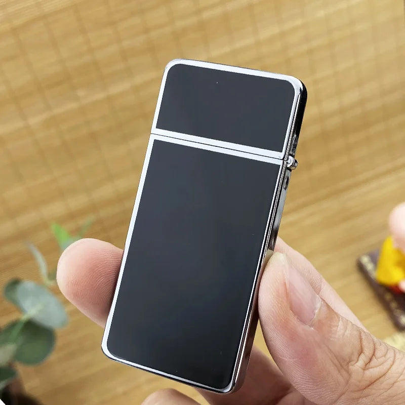 Zorro Ultra-thin Gold Label Bright Chrome Resin Black  Lighter Retro Windproof Men's Gift Good Quality Lighter with Box