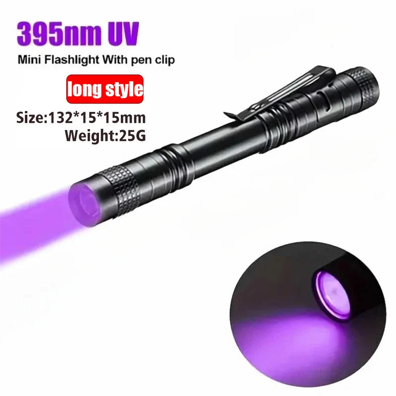 UV Flashlight 395nm Portable Torch